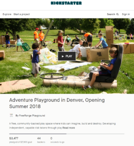 Kickstarter FRP Summer 2018 Playground